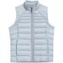 4F Chaleco acolchado mujer azul claro F091 - plumón sintético, corte regular, talla M