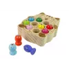 LEAN TOYS Juego de pesca de madera con 2 cañas gatito