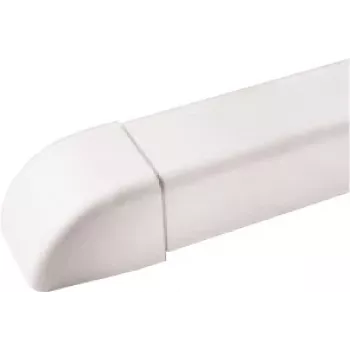 IVENSIS IPEP80 tapa final para canaleta de cables blanca