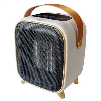 Adler AD 7762 calefactor cerámico PTC con mando a distancia, 2000W, indicador LED, oscilación 45°, temporizador 12h, protección contra sobrecalentamiento y vuelco, negro