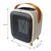 Adler AD 7762 calefactor cerámico PTC con mando a distancia, 2000W, indicador LED, oscilación 45°, temporizador 12h, protección contra sobrecalentamiento y vuelco, negro