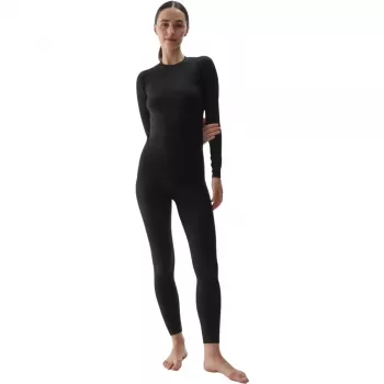 Camiseta térmica para mujer 4F F176 Deep Black Allover talla M/L
