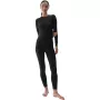 Camiseta térmica para mujer 4F F176 Deep Black Allover talla M/L