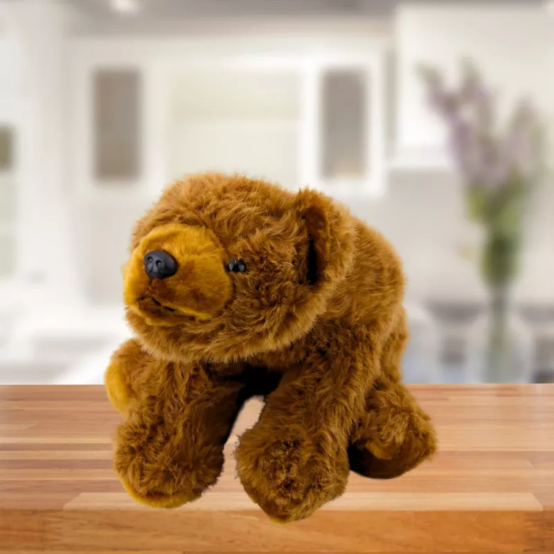 LEAN TOYS peluche oso marrón peluche 28cm