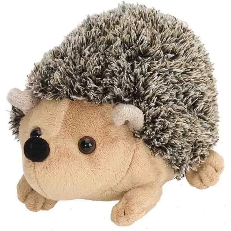 LEAN TOYS mascota erizo de peluche marrón 17,5 cm