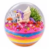 LEAN TOYS set de experimentos de cultivo de cristales terrario unicornio con iluminación DIY
