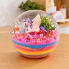 LEAN TOYS set de experimentos de cultivo de cristales terrario unicornio con iluminación DIY