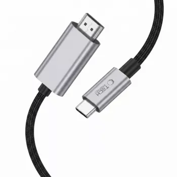 TECH-PROTECT ULTRABOOST cable USB-C a HDMI 2.1 8K 60Hz 200cm gris hierro
