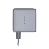 TECH-PROTECT POWERVISION NC140W-GaN cargador de 4 puertos PD 140W / QC3.0 gris oscuro