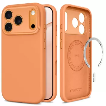 Funda transparente TECH-PROTECT UNIQ MagSafe para iPhone 17 Pro / 18 Pro - Cosmic Orange