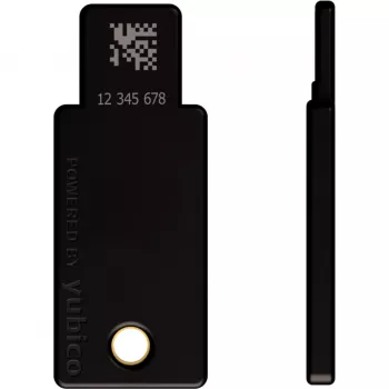 Llave de seguridad YubiKey 5 NFC pack de 2 (Negro/Oro, USB-A y NFC)