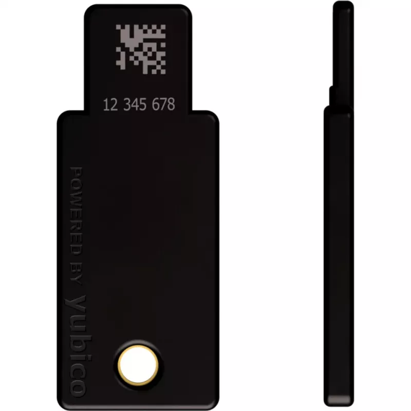 Llave de seguridad YubiKey 5 NFC pack de 2 (Negro/Oro, USB-A y NFC)