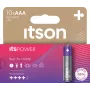Pilas alcalinas ITSON LR03IPO/10HH AAA pack de 10 | 1,5V LR03 MN2400 duraderas, a prueba de fugas, sin mercurio