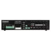 Amplificador mezclador PA AUDAC COM12MK2 120W con salidas 100V/70V/4Ω, 2 entradas mic/3 line, alimentación prioritaria y phantom, montaje en rack 2U, Negro