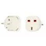 iLike adaptador de cargador UK/EU blanco - cargador de pared USB compacto 10,5W, enchufe EU, 2,1A, protección contra sobrecarga