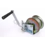 Torno de manivela 850 kg con cable de acero galvanizado de 10m