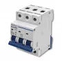 Interruptor automático de 40A y 3 polos Qoltec con curva C MCB 4,5kA carril DIN
