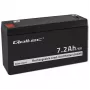 Qoltec batería AGM 6V 7,2Ah VRLA recargable, plomo-ácido sellada, sin mantenimiento