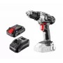 Graphite 58G000-SET1 Set de atornillador de batería 18V con 2 baterías de 2,0Ah, 35 Nm, portabrocas de cambio rápido, luz LED, negro/rojo