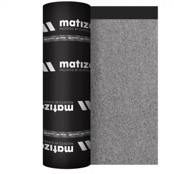 BASE V Base para tela asfáltica S3.0 S-F 10m2 - lámina asfáltica soldable modificada con SBS, reforzada con fibra de vidrio, arenada, 3mm, rollo de 1m x 10m, negro/gris