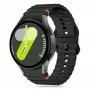 Tech-Protect Silicone Sport correa deportiva de silicona para Samsung Galaxy Watch4/5/5 Pro/6/7/FE, negro