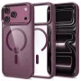 Tech-Protect Magmat funda transparente MagSafe para iPhone 17 Pro Max / 18 Pro Max - Rojo cereza oscuro