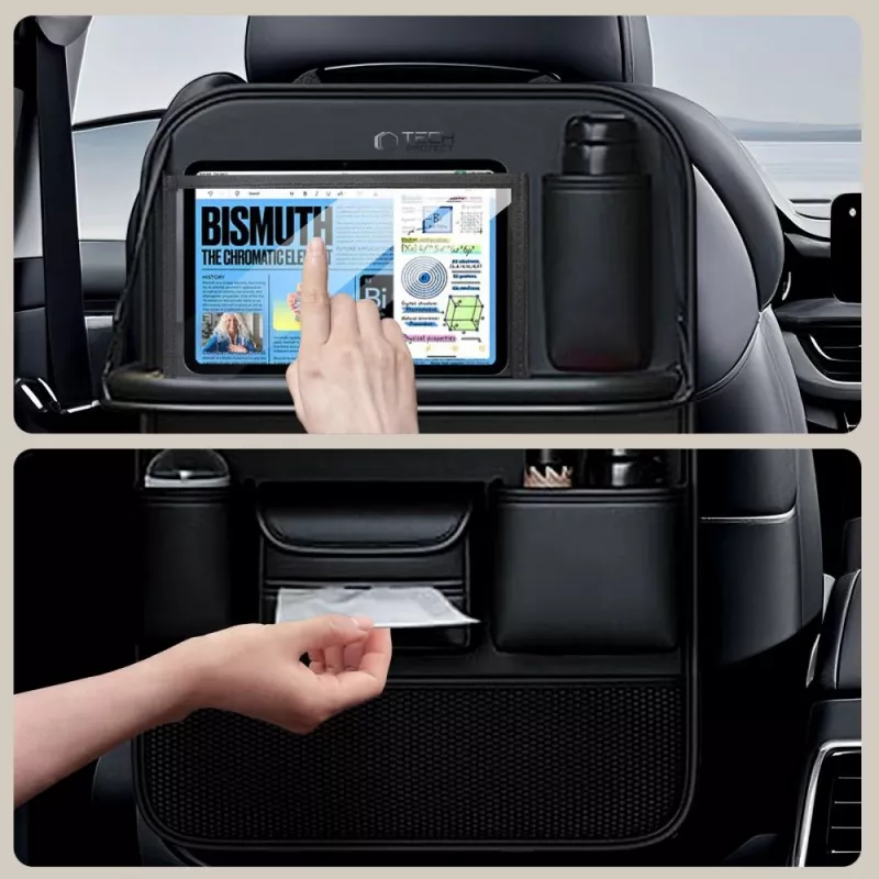 TECH-PROTECT UCA100 organizador de asiento trasero para coche negro