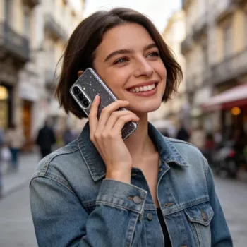 TECH-PROTECT FlexAir funda para Samsung Galaxy A36 / A37 5G - Transparente con purpurina