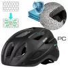 Vayox Kask Active Casco de bicicleta negro mate con LED M