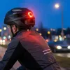 Vayox Kask Active Casco de bicicleta negro mate con LED M
