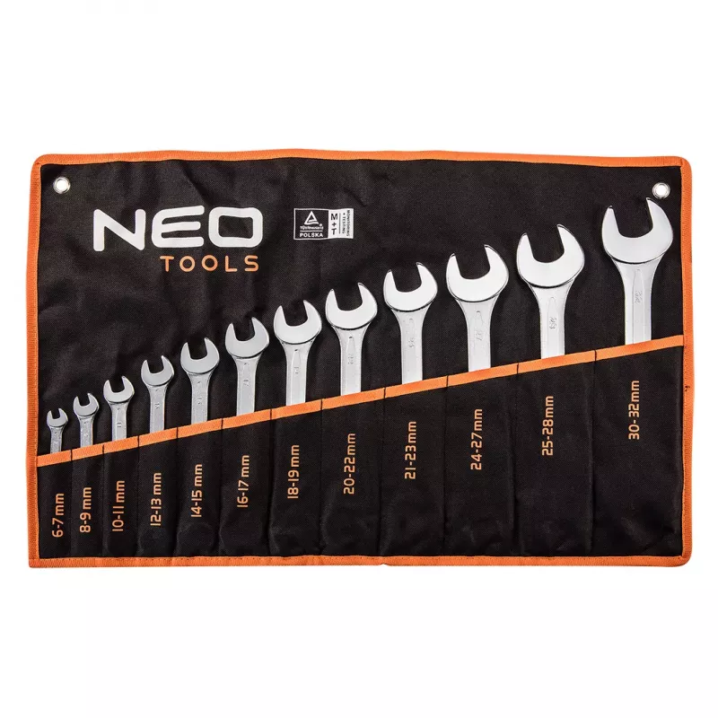 NEO TOOLS juego de llaves de boca doble 6-32 mm, 12 piezas
