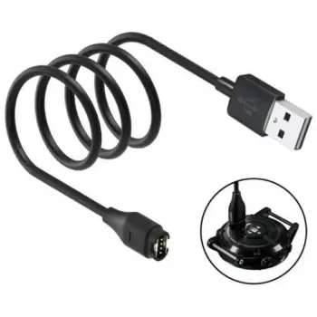 Cable de carga USB-A Beline para smartwatches Garmin 1 m negro