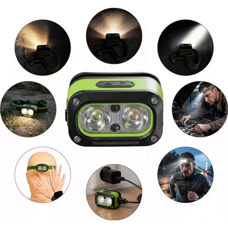 Vayox VA0453 Lámpara de trabajo LED multifunción con altavoz Bluetooth 2x5W 450lm 8000mAh