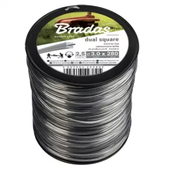 Bradas ZRK3025KG Alambre para plantas 30m verde, alma de acero de 2,5mm con recubrimiento de plástico y cortador