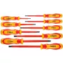 NEO TOOLS Juego de 9 destornilladores aislados 1000V con comprobador de tensión