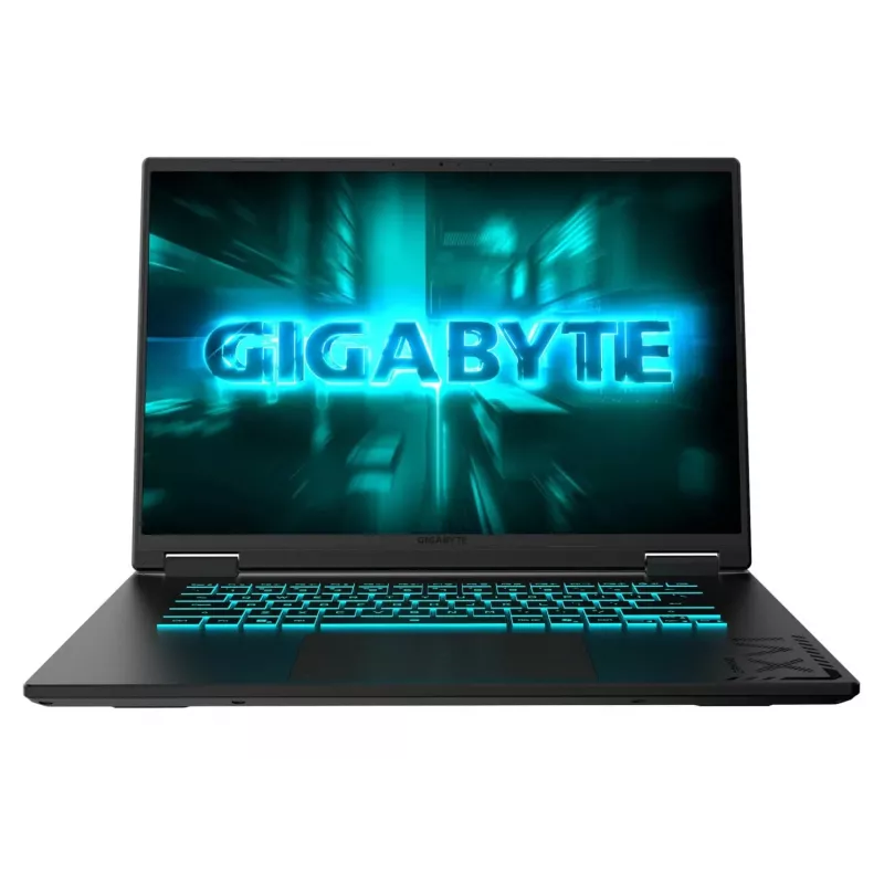 Portátil gaming GIGABYTE A16 16 inch QHD+ 165Hz, AMD Ryzen 7 260, 32GB DDR5, 1TB+2TB SSD, GeForce RTX 5060, Windows 11 Home, negro