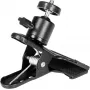 Camrock BH-1 abrazadera universal con mini rótula, capacidad de carga 1 kg, aluminio (CR2158)
