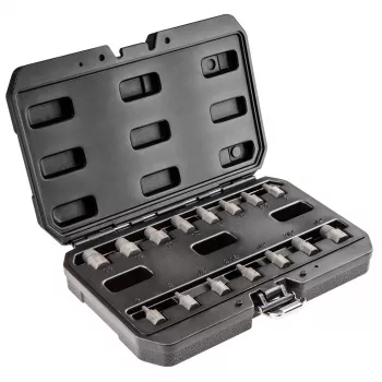 Extractor de tornillos NEO Tools para tornillos rotos, set de 15 piezas