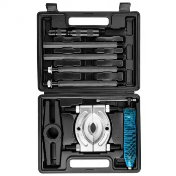 Extractor hidráulico de 3 brazos NEO TOOLS 10 toneladas con bomba manual, apertura 250 mm, brazos de cromo-vanadio, maletín de plástico (TOP-11-847)