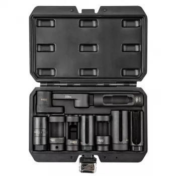 Juego de vasos para sonda lambda e inyectores NEO TOOLS, 10 piezas, accionamiento 3/8
