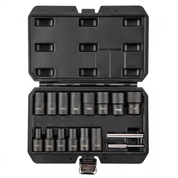 NEO TOOLS juego de llaves de vaso 1/2 para tuercas dañadas, 16 uds.