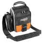 NEO TOOLS 84-315 Bolsa de herramientas con asa, carga 15 kg, 10 bolsillos exteriores, base impermeable, negro/naranja
