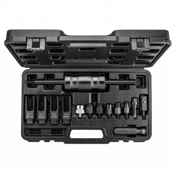 NEO TOOLS Juego de 14 piezas de extractor de inyectores con martillo de impacto