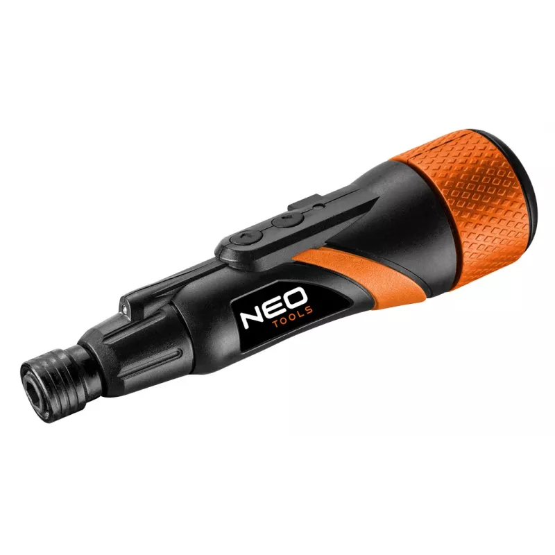 NEO TOOLS 04-200 Destornillador eléctrico USB-C 3,6 V con 10 puntas y maletín de plástico