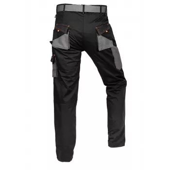 NEO Tools 81-238-XL Pantalón de protección con 9 bolsillos y rodillas reforzadas, gris/negro, talla XL