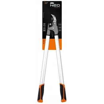 NEO TOOLS 15-252 Tijeras de podar de yunque 200 mm, hoja con recubrimiento de PTFE de acero al carbono de alta calidad, mangos ergonómicos con bloqueo de seguridad