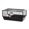 INZ INTER-ZOO Bob + Wood jaula para mascotas pequeñas negra 780x480x360 mm