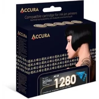 Accura cartucho de tinta cian compatible para Brother LC1280XLC/LC1240XLC/LC1220XLC (alta capacidad, 1200 páginas)
