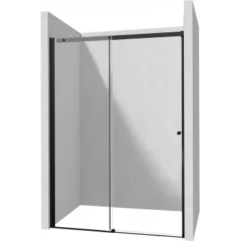 Mampara de ducha con puerta corredera DEANTE 170 cm - marco cromado, vidrio templado transparente