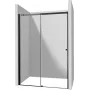 Mampara de ducha con puerta corredera DEANTE 170 cm - marco cromado, vidrio templado transparente